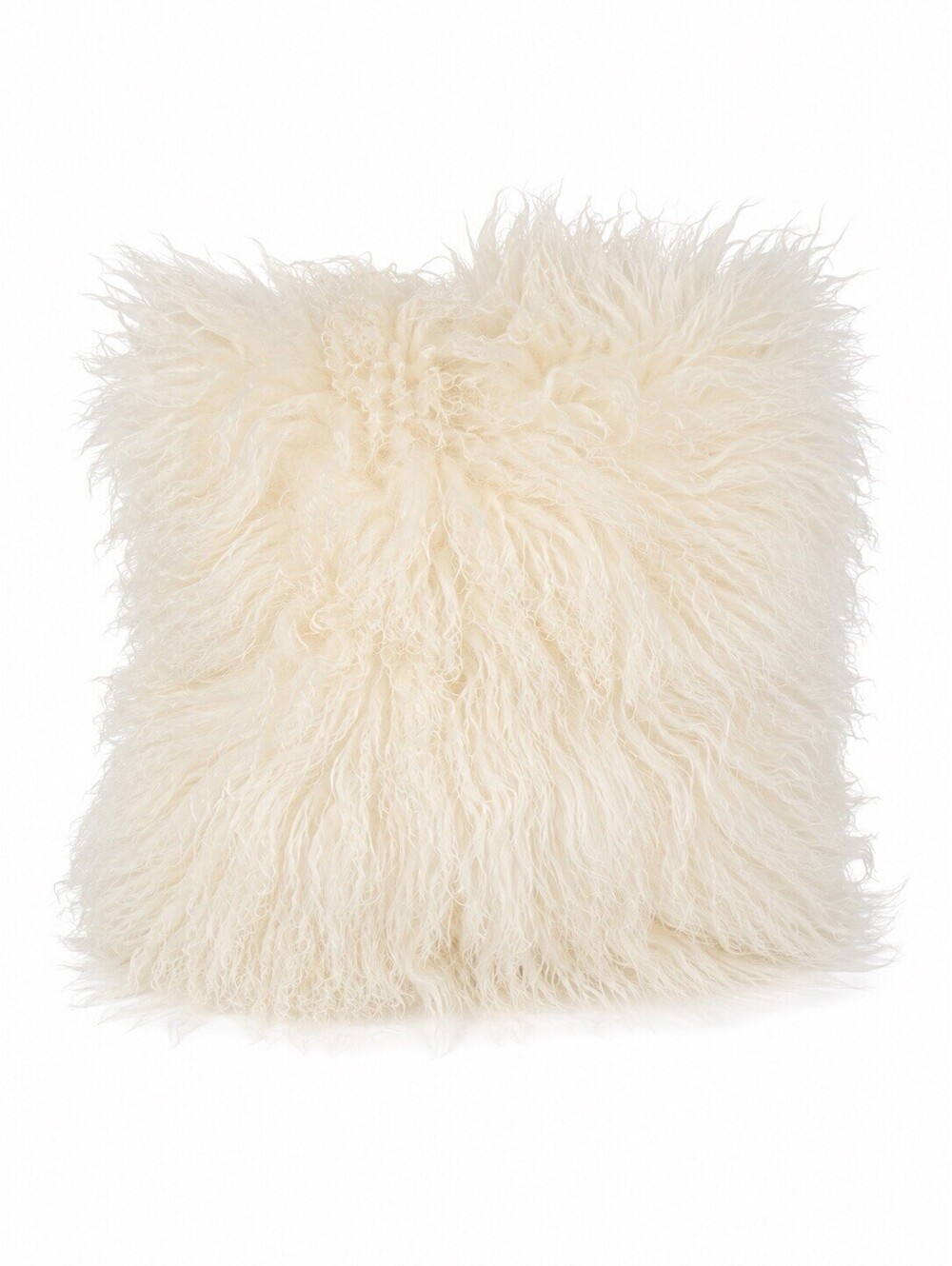 West Elm 16” x 16” Genuine Sheepskin Fur Throw Pillow